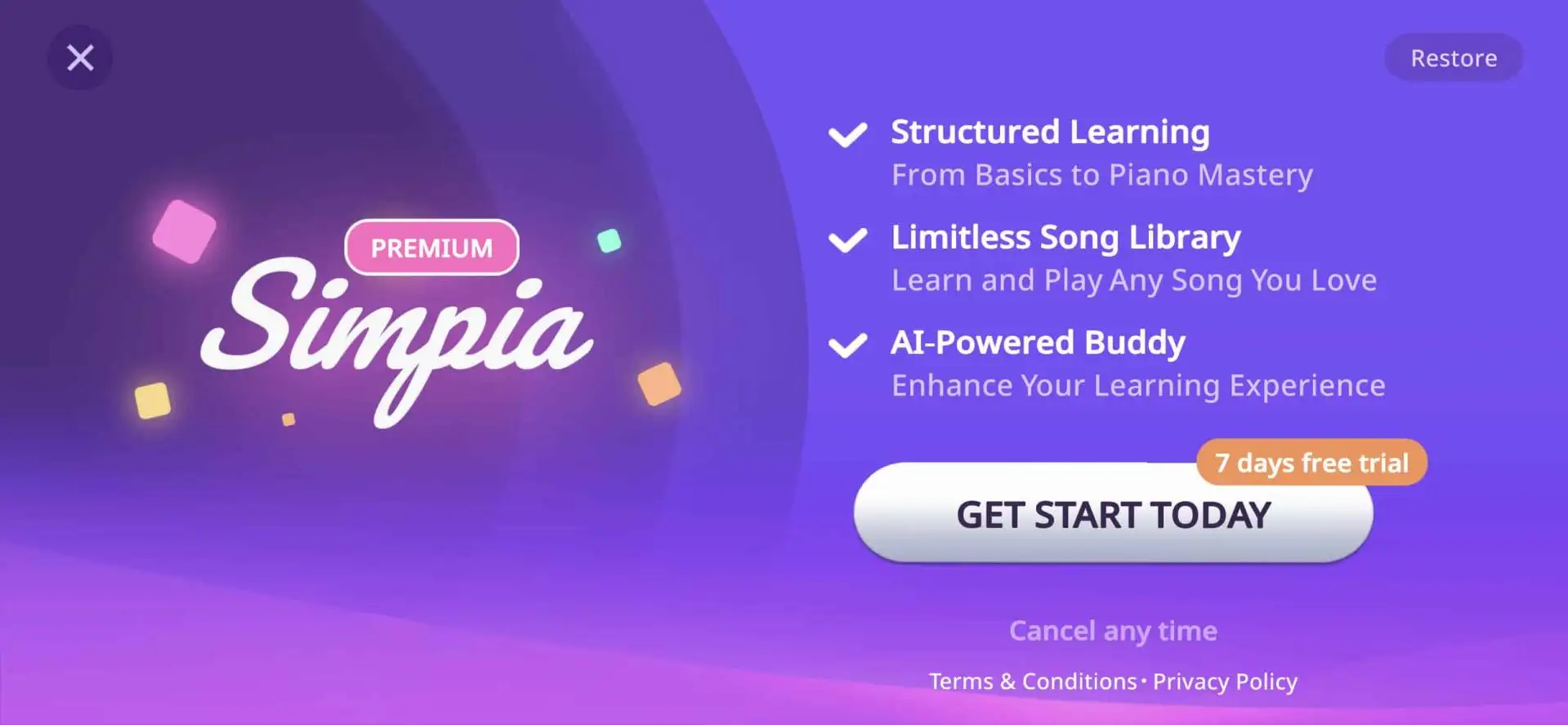 Tài khoản Simpia (Android)